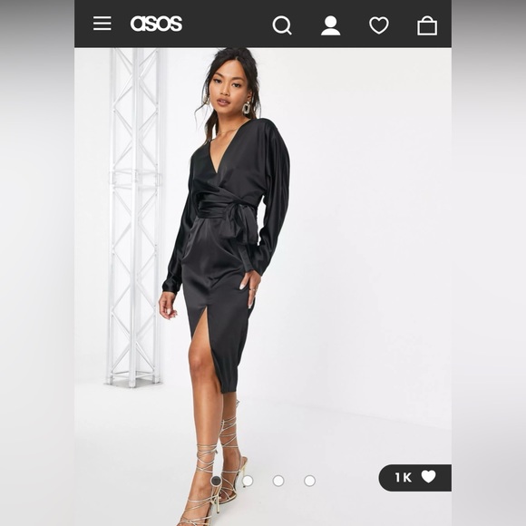 New with tags ASOS black dress size 2 - Picture 1 of 4
